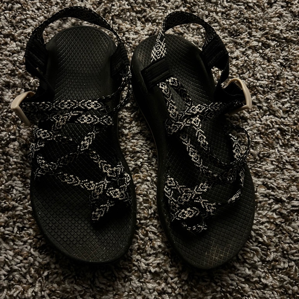 Chaco Black and White Women's Sandals
